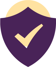 Shield with a checkmark icon