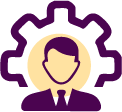 Portfolio management icons for balance, wealth, restrictions, and diversification.