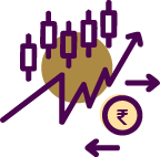 Portfolio management icons for balance, wealth, restrictions, and diversification.