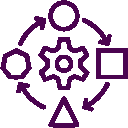 Benefits of effective portfolio construction with icons.