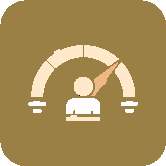 Icon representing evaluating investment performance