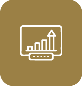 Icon representing market chart/graph for derivatives